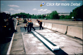 Beginning stages of bridge repair